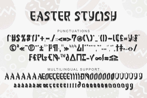 Easter Stylish Font Prasetya Letter 