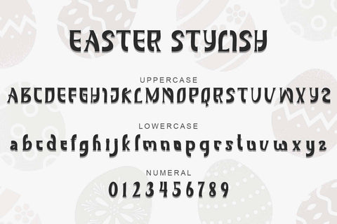 Easter Stylish Font Prasetya Letter 