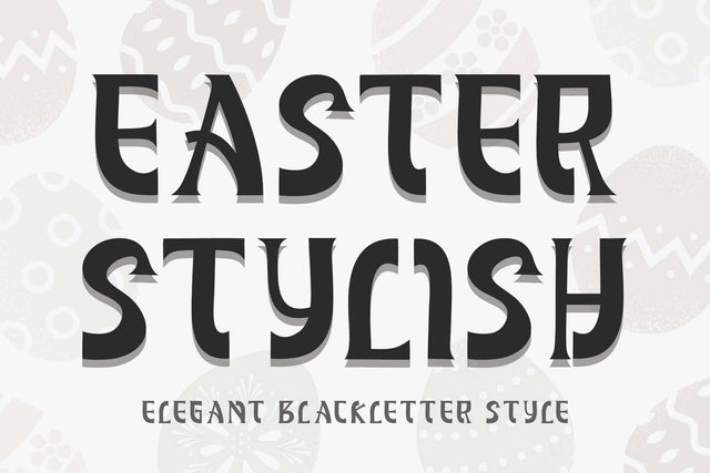 Easter Stylish Font Prasetya Letter 