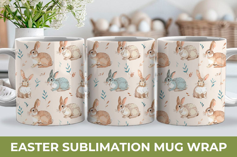 Easter sublimation mug wrap Sublimation KMarinaDesign 