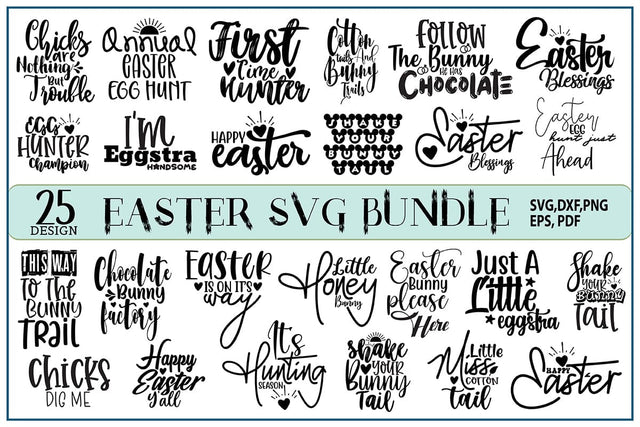 Easter SVG Bundle, 25 SVG Design SVG orpitasn 