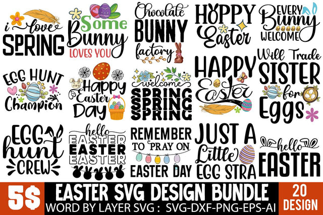 Easter SVG Bundle, Happy Easter Day, Easter Sublimation Bundle, Easter T-shirt DEsign Bundle, Easter SVG Qutes , Easter Silhoutee SVG Insomnia Std 