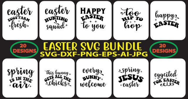EASTER-SVG-BUNDLE SVG Syaman 