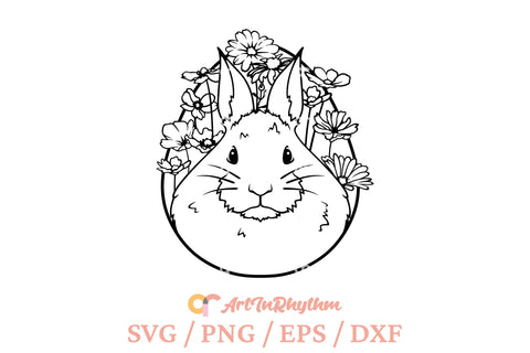 Easter Svg, Easter Bunny Svg, Easter Egg Svg, Flowers Svg, Spring Svg SVG Artinrhythm shop 