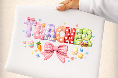 Easter Teacher Png, Happy Easter Png Sublimation designmaster24 