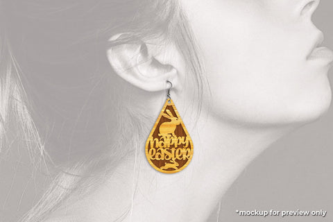 Easter Teardrop Earrings - SVG Cut Files 2 SVG Slim Studio 