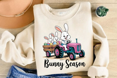Easter Tractor PNG Bunny Season Sublimation Design Sublimation Regulrcrative 