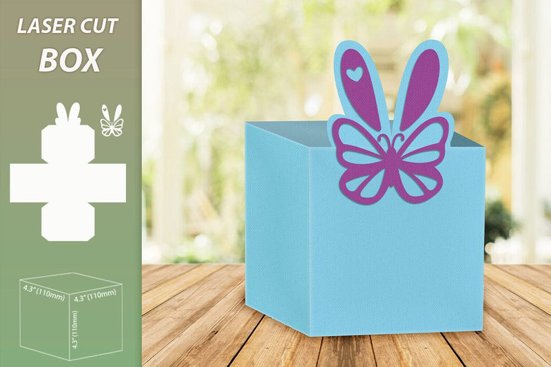 Easter treat box 3d laser cut, Easter eggs gift box template 3D Paper AnastasiyaArtDesign 