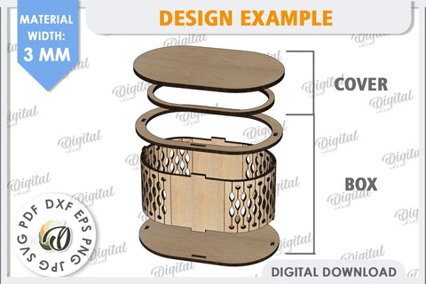 Easter Treats Box Laser Cut. Easter Gift Box SVG SVG Evgenyia Guschina 