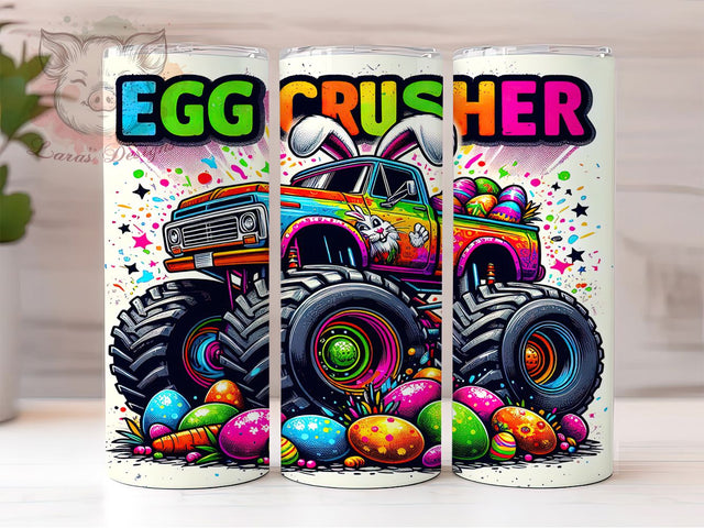 Easter Truck Bunny Egg Crusher Tumbler Wrap, Bunny Egg Crusher Wrap, Funny Easter Sublimation, Spring Truck Cup, Easter Bunny Gift, Vintage Easter Truck, Farmhouse Easter Mug Sublimation Lara' s Designs 