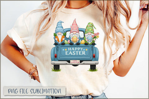 Easter Truck Clipart PNG Sublimation Shetara Begum 