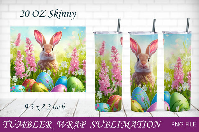 Easter tumbler, Easter bunny sublimation, Spting 20 oz tumbler Sublimation AnastasiyaArtDesign 
