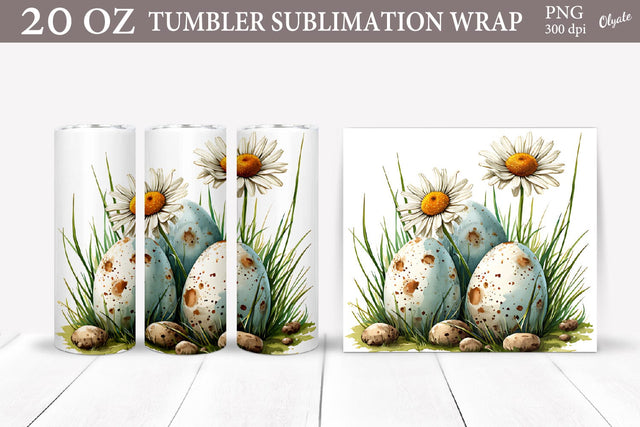 Easter Tumbler Sublimation. 20 OZ Tumbler PNG Sublimation Olga Terlyanskaya 