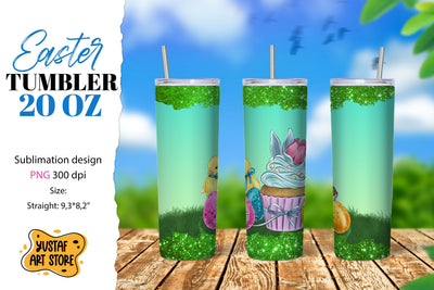 Easter tumbler sublimation. Cute easter chicks tumbler wrap Sublimation Yustaf Art Store 