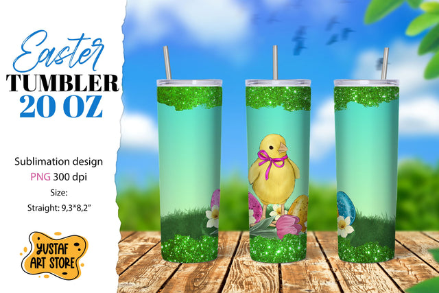 Easter tumbler sublimation.Cute easter chicks tumbler wrap Sublimation Yustaf Art Store 