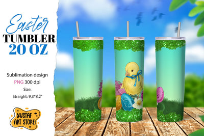 Easter tumbler sublimation.Cute easter chicks tumbler wrap Sublimation Yustaf Art Store 