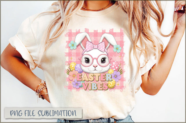 Easter Vibes Bunny Coquette PNG Sublimation Shetara Begum 