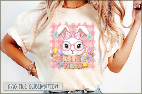 Easter Vibes Bunny Coquette PNG Sublimation Shetara Begum 
