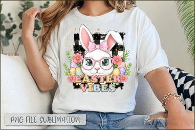 Easter Vibes Bunny Coquette PNG Sublimation Shetara Begum 
