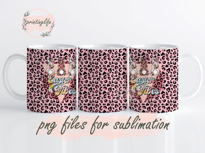 Easter Vibes Mug Wrap Design, Instant Digital Design Download Mug Wrap Design, Mug Design PNG Sublimation PrintingLife 