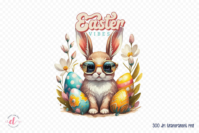 Easter Vibes PNG Sublimation Sublimation CraftLabSVG 