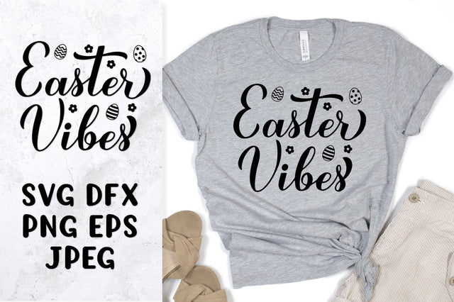 Easter Vibes SVG. Funny Easter saying shirt design SVG LaBelezoka 