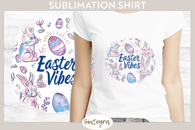Easter Vibes v3 T-shirt Sublimation Sublimation Sintegra 
