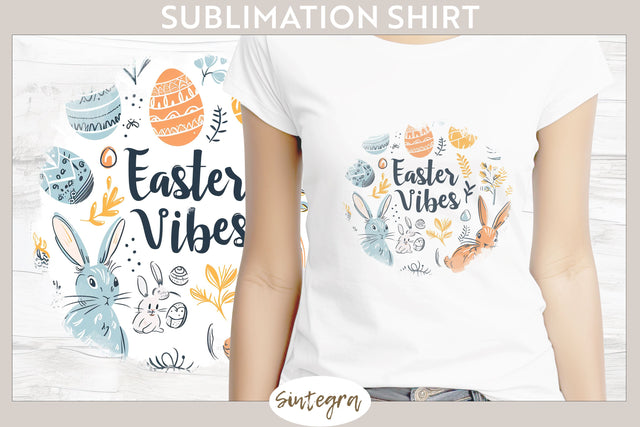 Easter Vibes v4 T-shirt Sublimation Sublimation Sintegra 