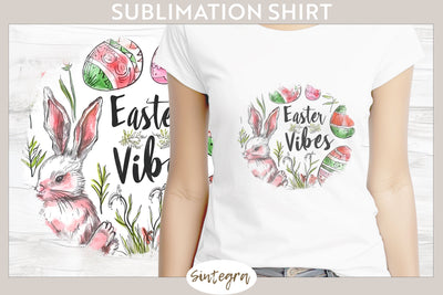 Easter Vibes v8 T-shirt Sublimation Sublimation Sintegra 