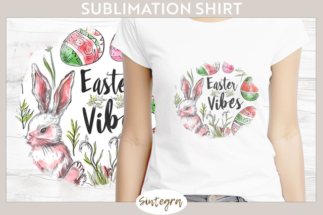 Easter Vibes v8 T-shirt Sublimation Sublimation Sintegra 