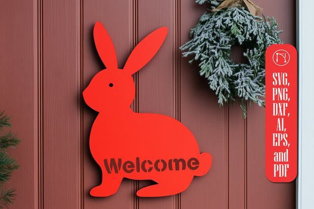 Easter Welcome Door Sign SVG Cut File SVG MD JOYNAL ABDIN 
