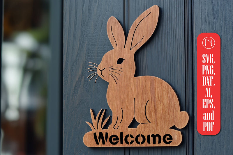 Easter Welcome Door Sign SVG Cut File SVG MD JOYNAL ABDIN 