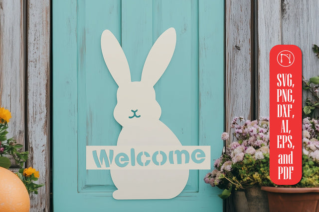Easter Welcome Door Sign SVG Cut File SVG MD JOYNAL ABDIN 