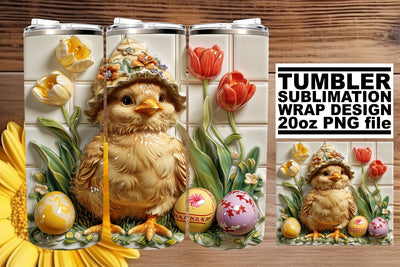 Easter Wildlife Tumbler Blissful Delight 20oz Sublimation afrosvg 