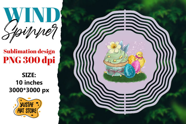 Easter wind spinner. Easter chick sublimation Sublimation Yustaf Art Store 
