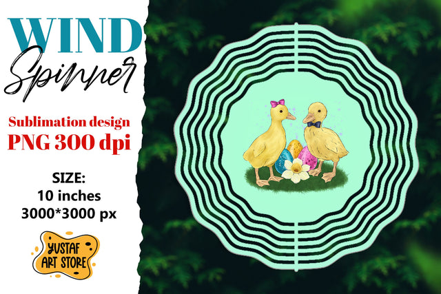 Easter wind spinner. Easter ducks sublimation Sublimation Yustaf Art Store 