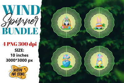 Easter wind spinner. Easter gnome sublimation bundle Sublimation Yustaf Art Store 