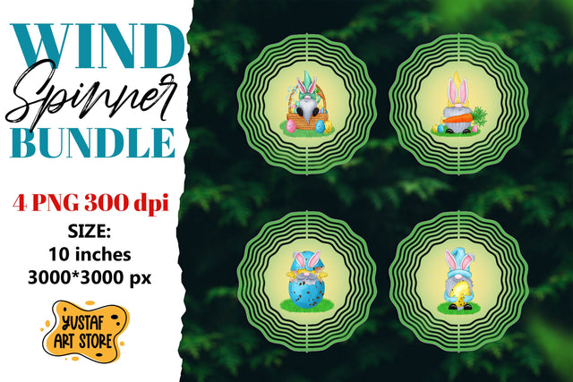 Easter wind spinner. Easter gnome sublimation bundle Sublimation Yustaf Art Store 
