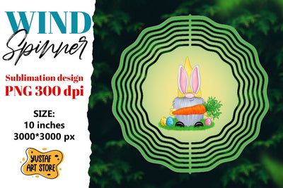 Easter wind spinner. Easter gnome sublimation Sublimation Yustaf Art Store 