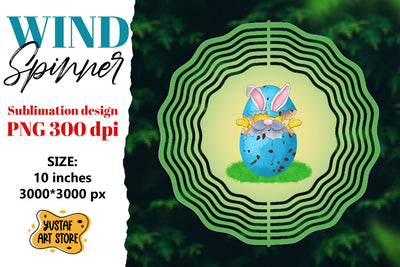 Easter wind spinner. Easter gnome sublimation Sublimation Yustaf Art Store 