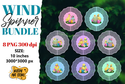 Easter wind spinner. Easter sublimation bundle Sublimation Yustaf Art Store 
