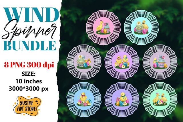 Easter wind spinner. Easter sublimation bundle Sublimation Yustaf Art Store 