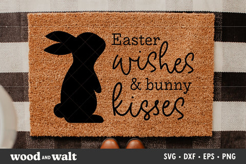 Easter Wishes & Bunny Kisses SVG | Easter Cut File SVG Wood And Walt 