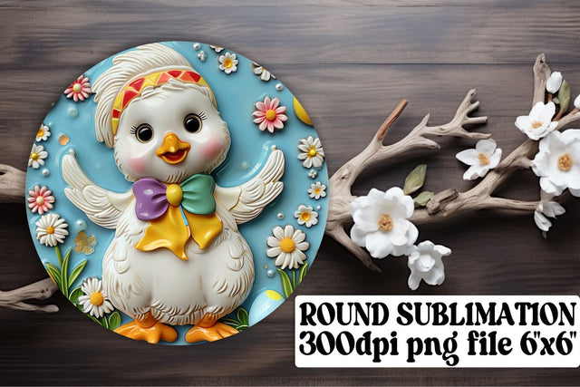 Easter Wonderland Sublimation Trio - Circle, Keychain, Coaster Sublimation afrosvg 