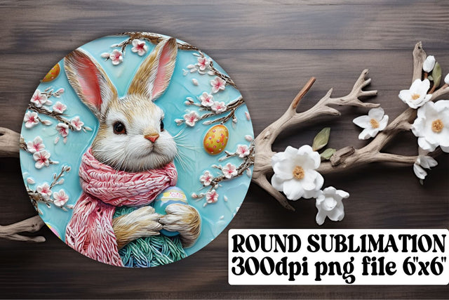 Easter Wonderland Trio Sublimation Pack - Circle, Keychain, Coaster Sublimation afrosvg 