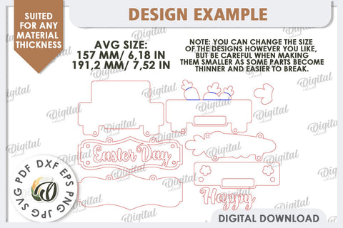 Easter Wooden Decor Laser Cut. Home Decor. Easter Decor SVG SVG Evgenyia Guschina 