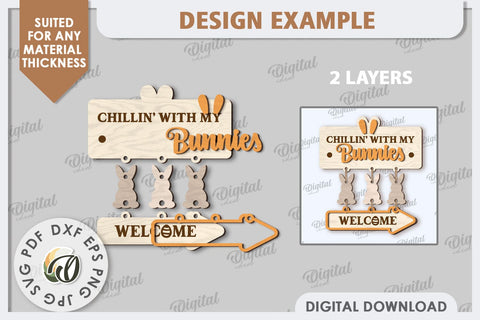 Easter Wooden Decor Laser Cut. Home Decor. Easter Decor SVG SVG Evgenyia Guschina 