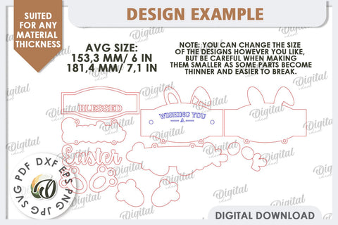 Easter Wooden Decor Laser Cut. Home Decor. Easter Decor SVG SVG Evgenyia Guschina 