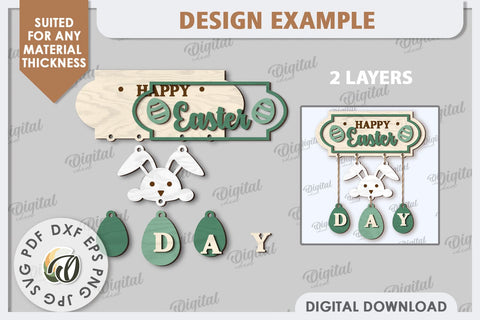 Easter Wooden Decor Laser Cut. Home Decor. Easter Decor SVG SVG Evgenyia Guschina 