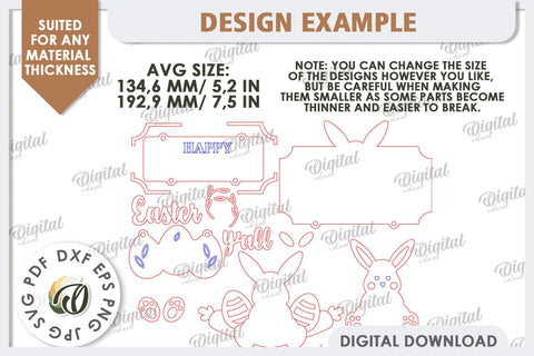 Easter Wooden Decor Laser Cut. Home Decor. Easter Decor SVG SVG Evgenyia Guschina 